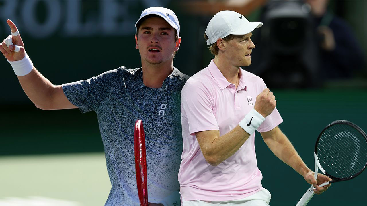 Jannik Sinner a Indian Wells prima della sfida degli ottavi contro Joao Fonseca
