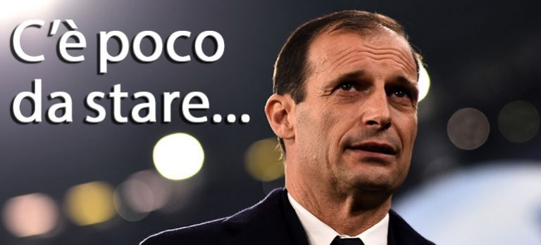 Con una Juve così brutta c’è poco da stare Allegri
